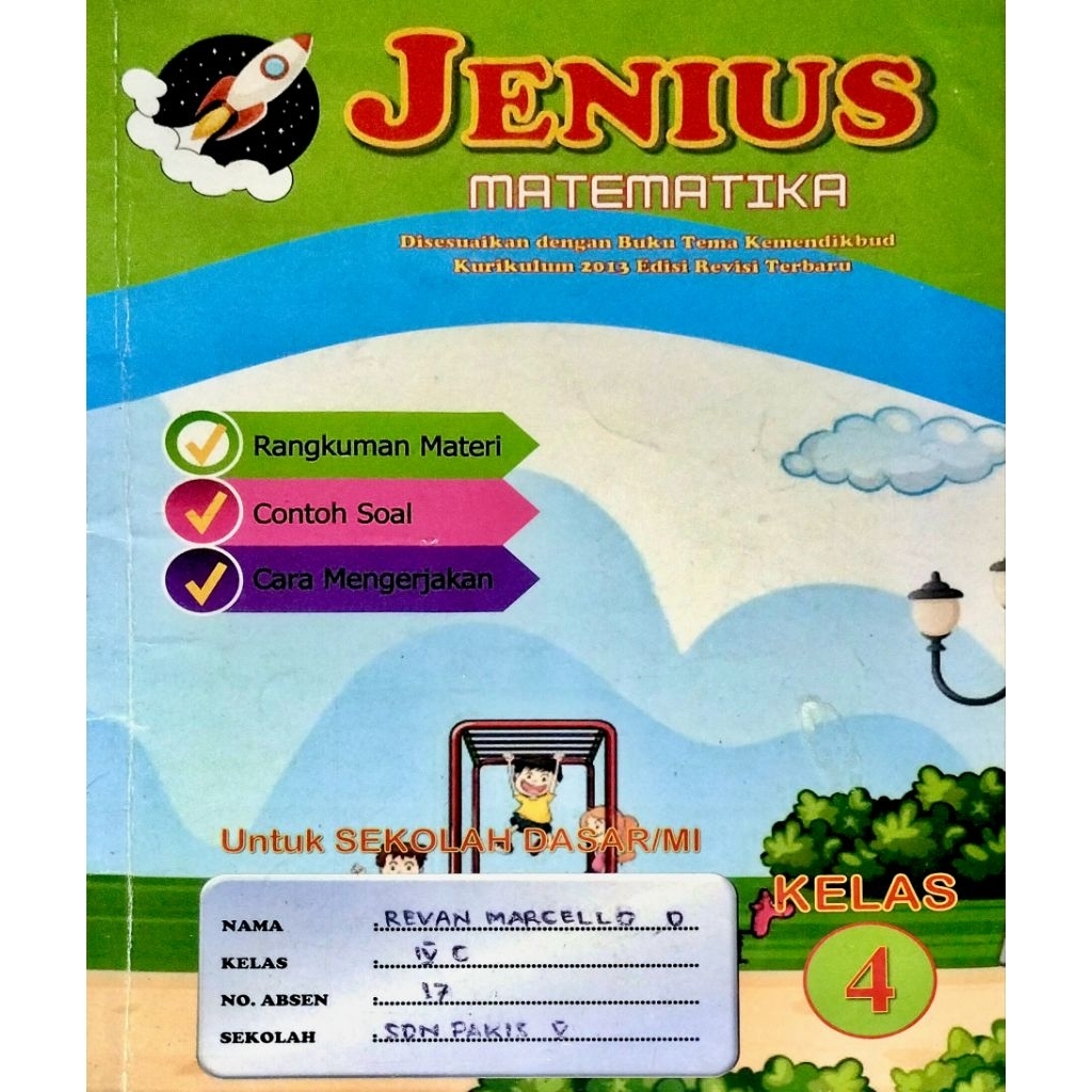JENIUS MATEMATIKA ( SD KELAS 4 ) - Kurikulum Merdeka