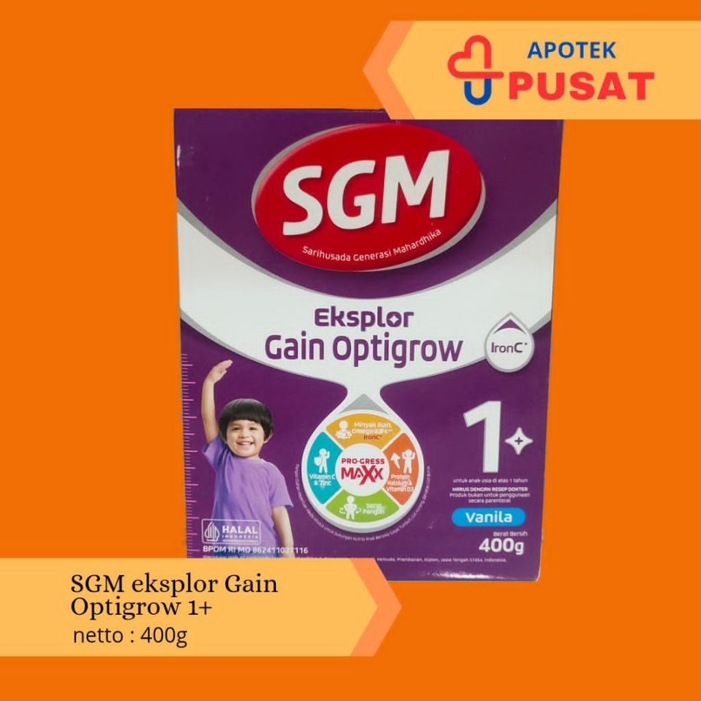 SGM Eksplor Gain Optigrow 1+ ungu 400gram