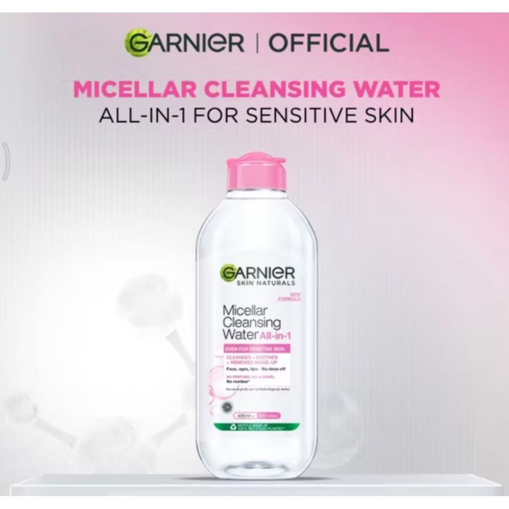Garnier Micellar water pink || ukuran 400 ml || Garnier micellar water