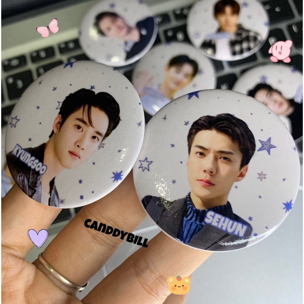 pin bross EXO pin peniti kpop stuff Exo-L kpopers merch accesoris