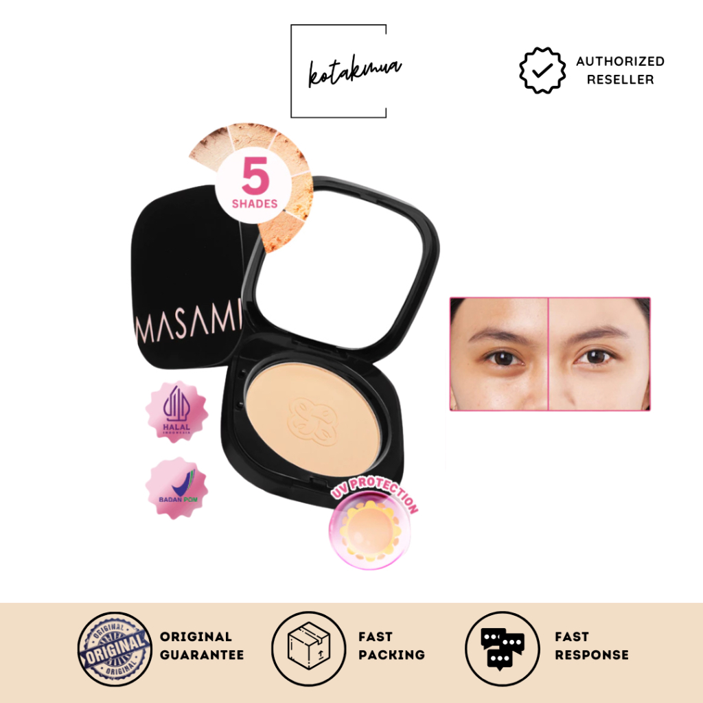 Masami Forever Matte Blurring Foundation Powder BPOM / Compact Powder Bedak Padat / Oil Control