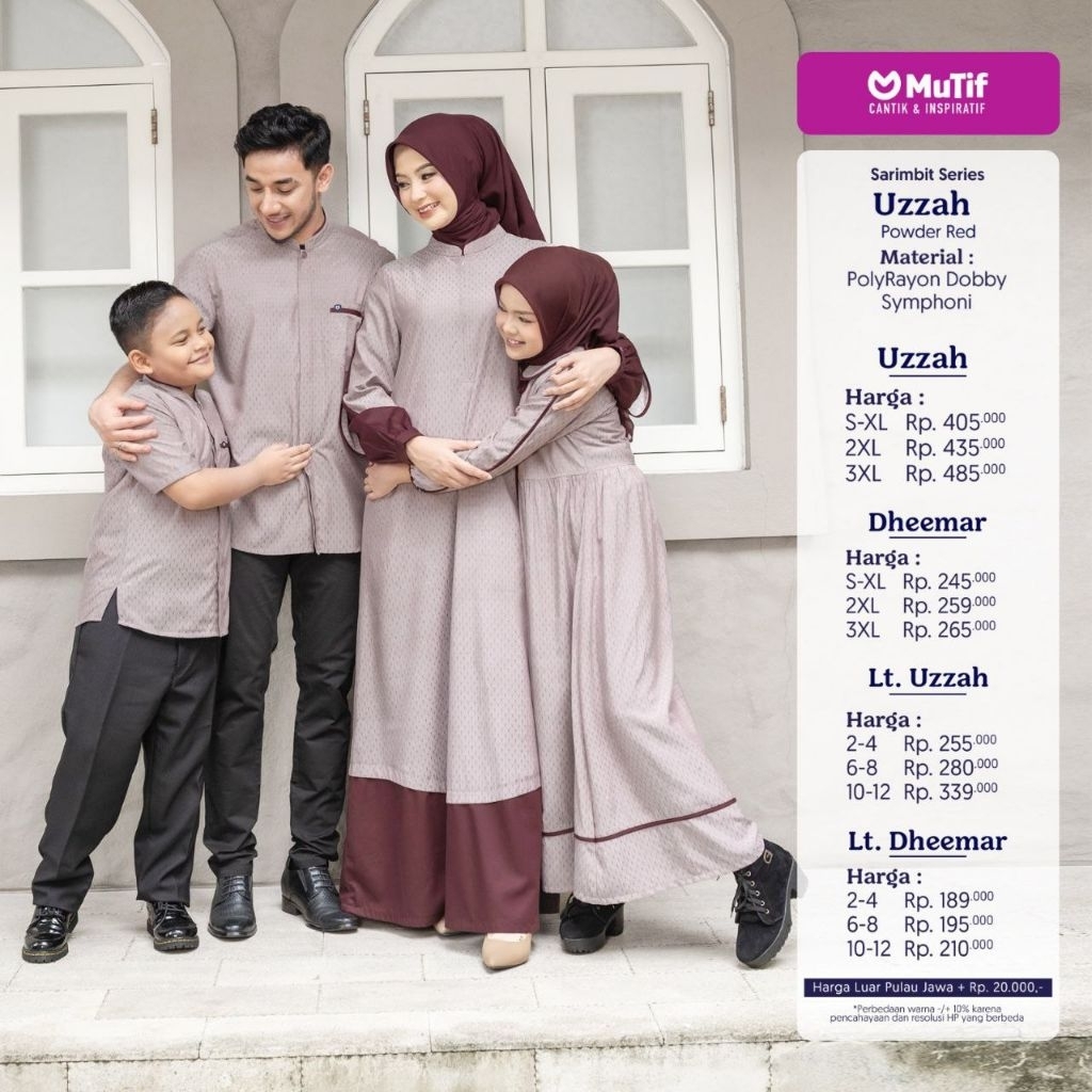 BAJU SARIMBIT SERIES UZZAH DHEEMAR BY MUTIF