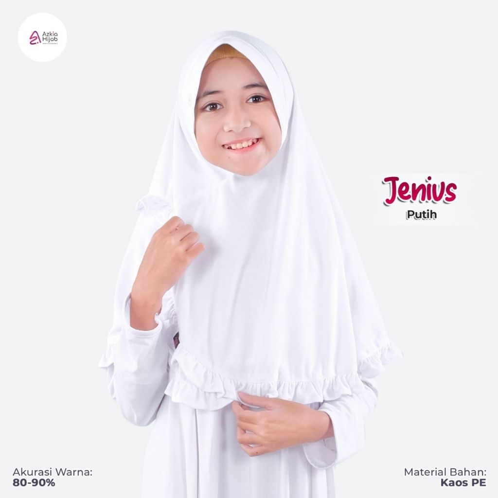 Jenius Hijab Anak Azkia Hijab size 4 TK SD kls 1