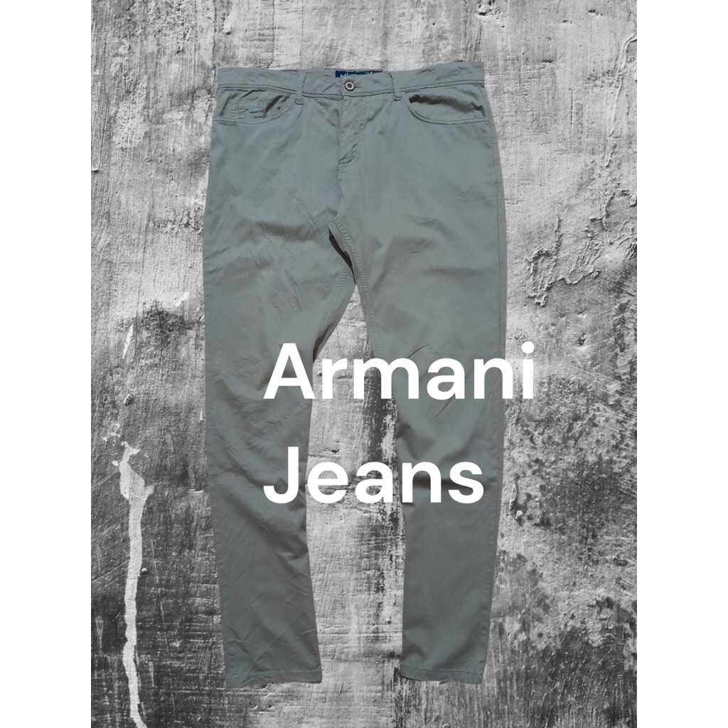 Chinos pants Armani Jeans keren bahan adem second preloved