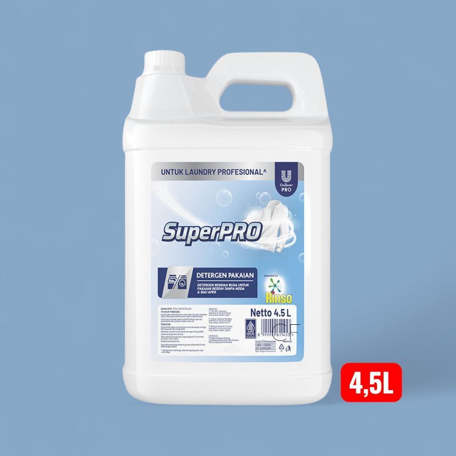 RINSO Superpro Deterjen Matic Cair Jerigen - 4500ml