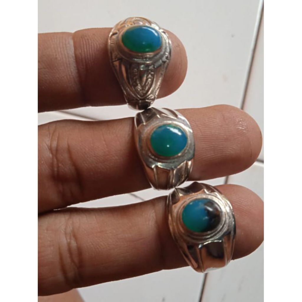 Cincin batu akik Bacan.doko Asli Natural