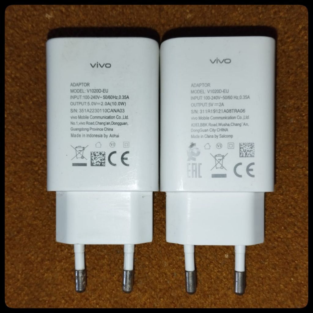 Travel Adapter-Charger Ori Vivo V1020D-EU 2A 2nd
