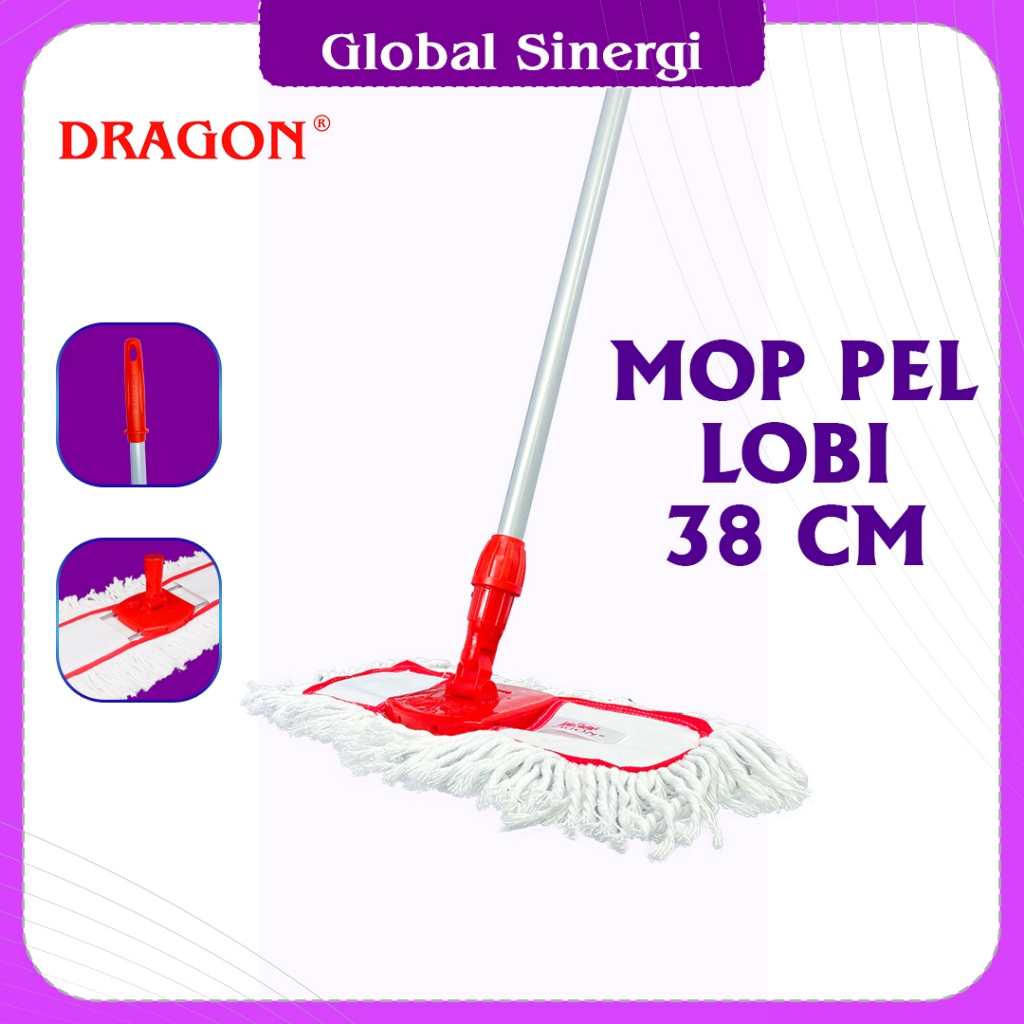 DRAGON Mop Pel Lobi Gagang 135 Cm Pembersih Lantai Cleaning Mop Serbaguna