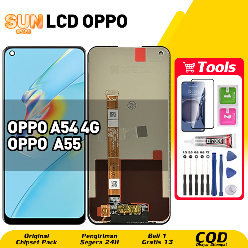 Original For LCD OPPO A54 4G LCD OPPO A55 asli hp layar lcd anti blue light HD HOT SALE Kualitas Ter