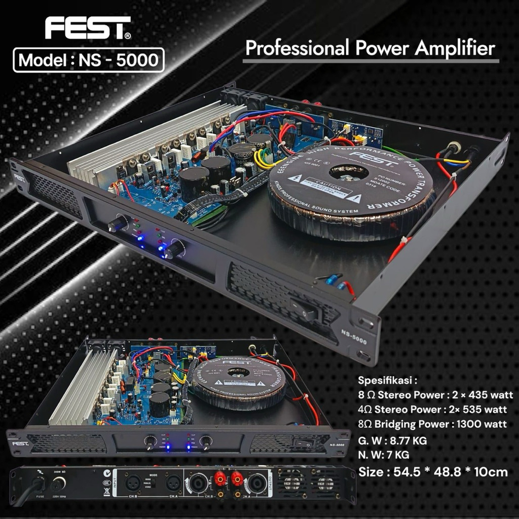 Power Fest NS 5000 Original Amplifier FEST NS5000 Class H