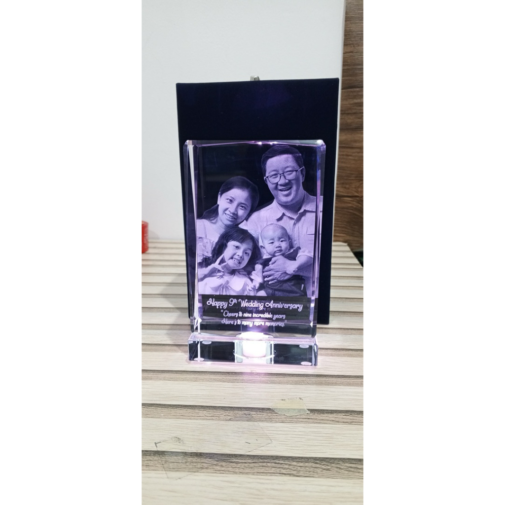 Crystal 3D Laser ukuran 5x10x15