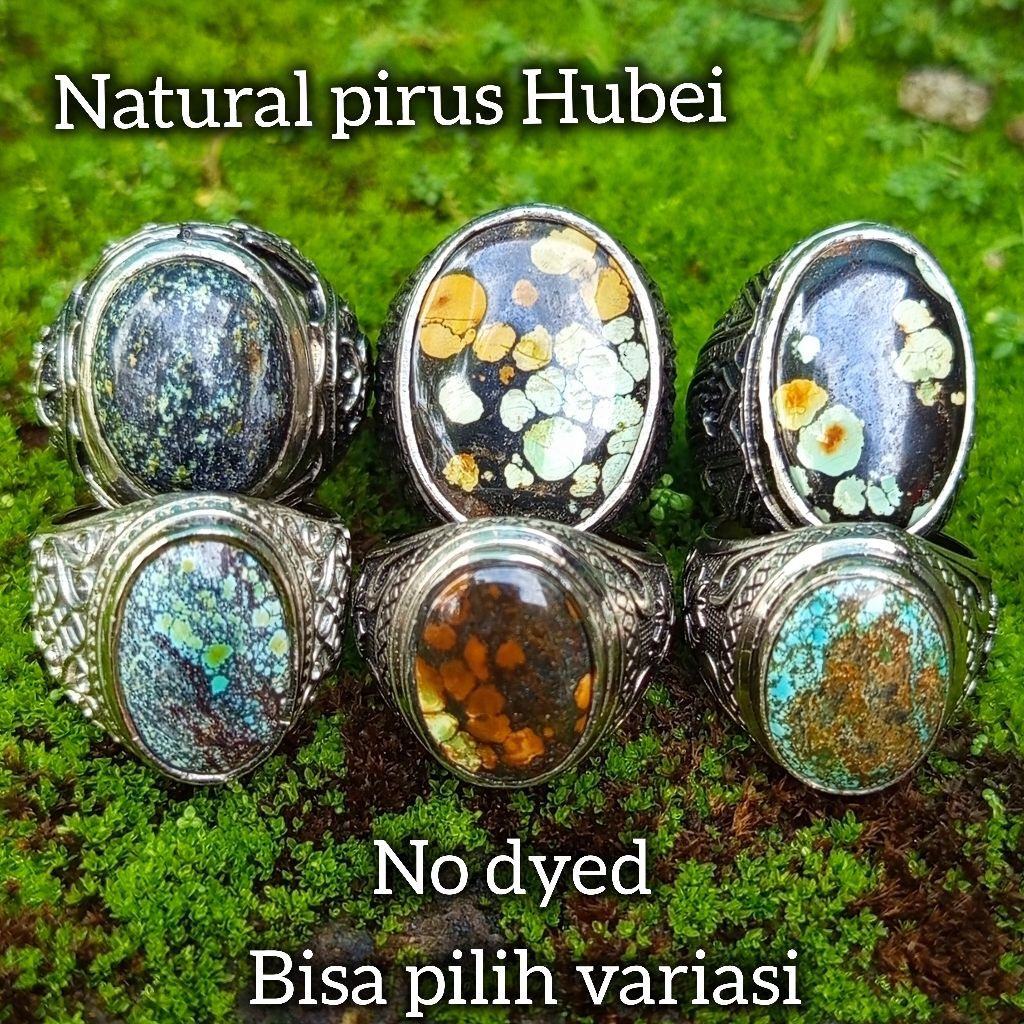 batu pirus hubei natural/cincin batu pirus hubei natural(no dyed) /cincin batu pirus hubei ring alpa