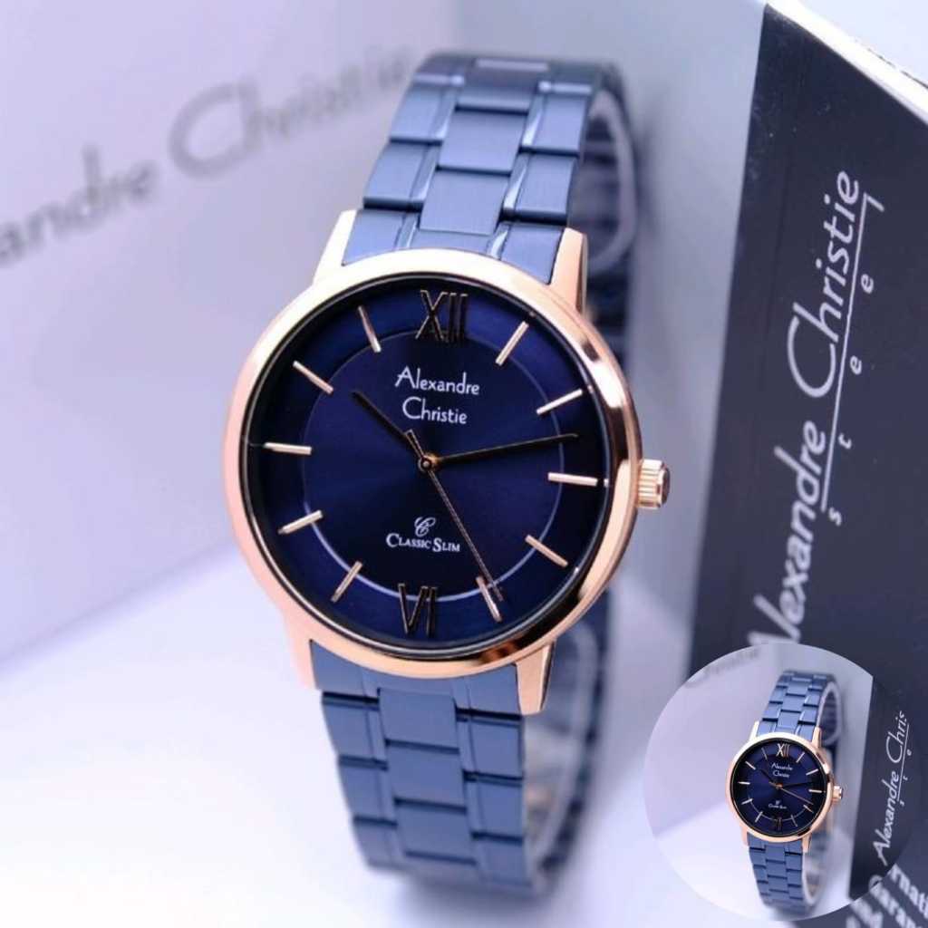 Jam Tangan Pria & Wanita Alexandre Christie AC 8689 Classic Slim Original