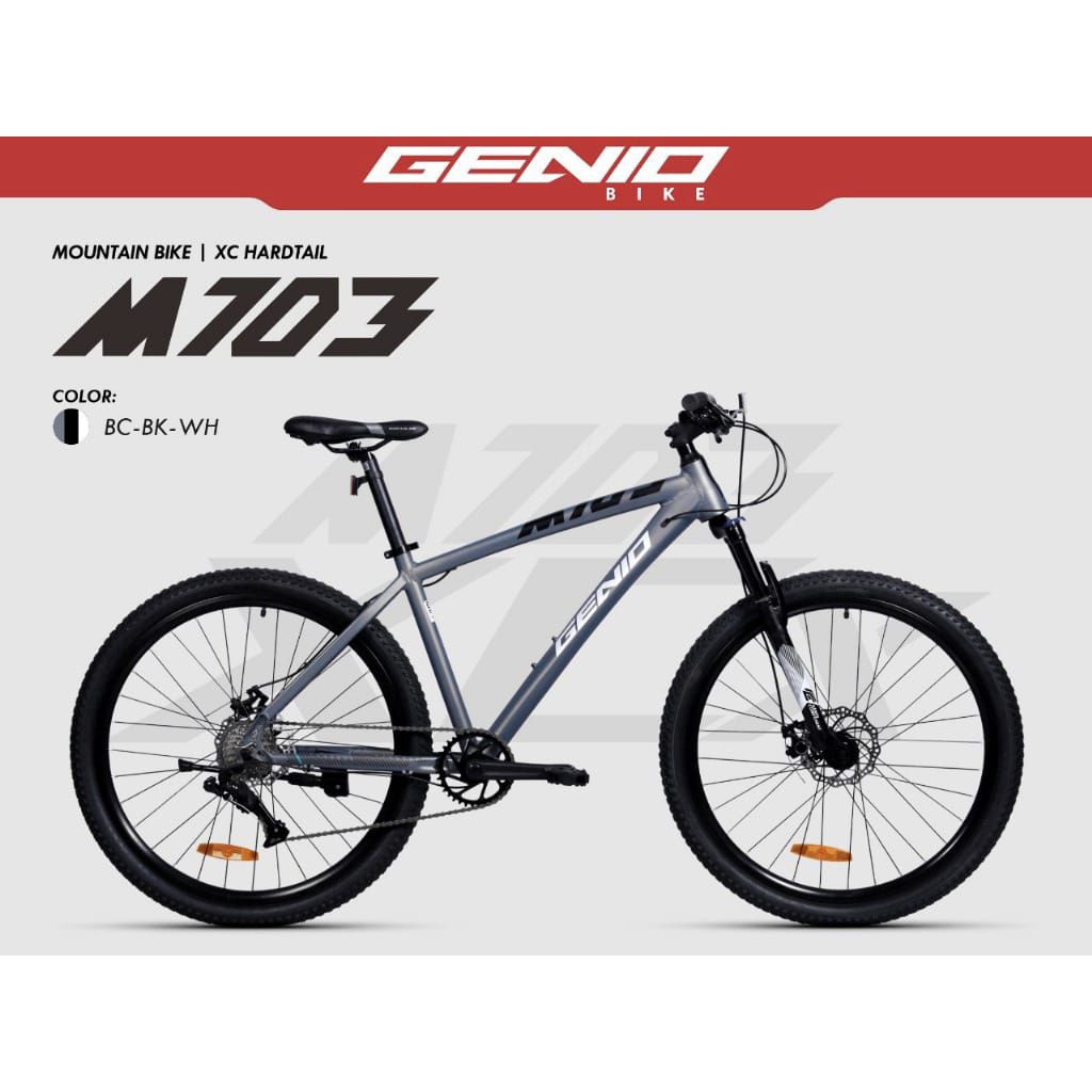 SEPEDA GUNUNG MTB 27.5 INCH GENIO M703 10 SPEED / GENIO M543 27 SPEED FRAME ALLOY