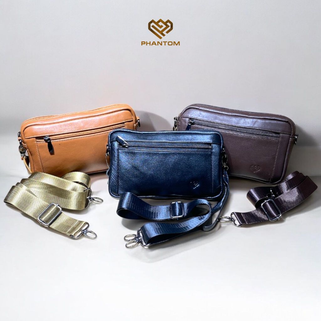 TAS TANGAN PRIA KULIT ASLI - TAS SELEMPANG PRIA KULIT ASLI - TAS BAHU PRIA KULIT ASLI  HAND BAG PRIA