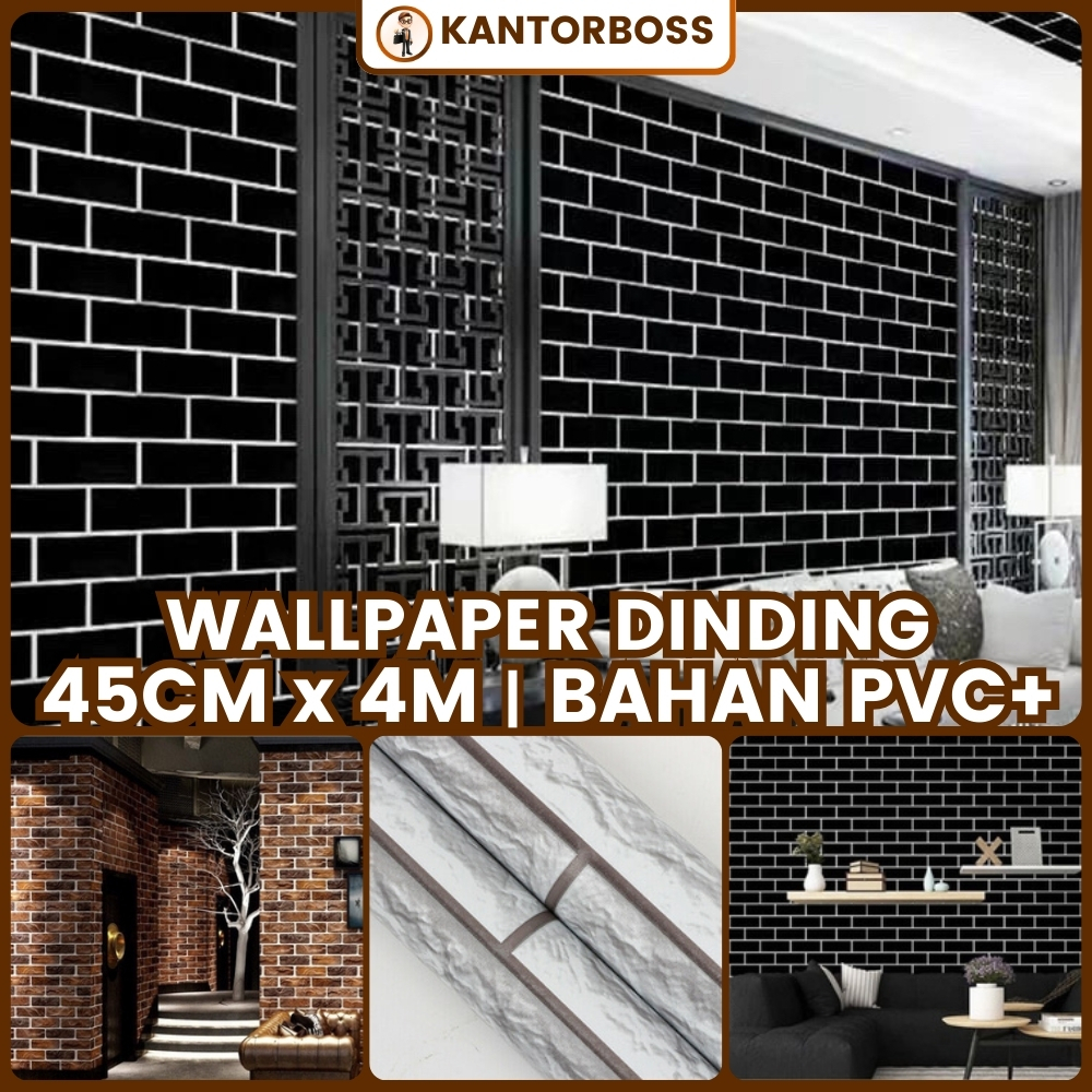 Wallpaper Ruang Tamu Walpaper Stiker Dinding Ruang Tamu Setiker Dinding Murah Welpeper 3D Motif Bata