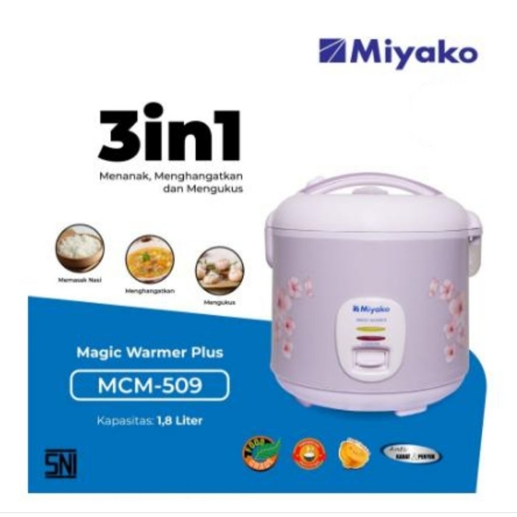Magic Com Miyako MCM 509 1,8 Liter /Miyako Rice cooker MCM 509