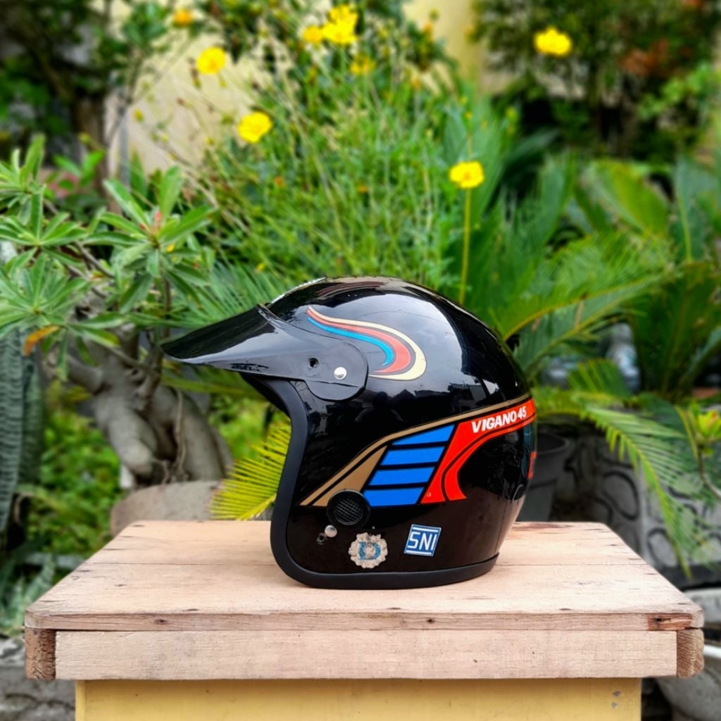 helm vigano | vigano 45 | helm jadul | helm murah