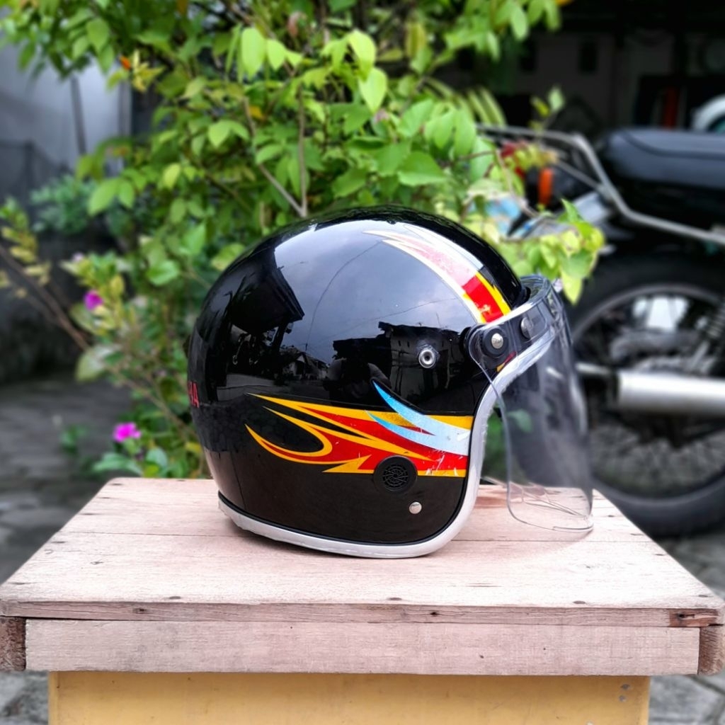 helm yamaha | helm jadul | helm lawas