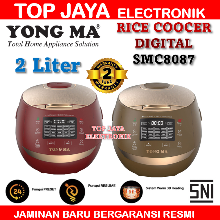 MAGIC COM YONGMA SMC 8087 2 LITER/YONGMA SMC8087 MAGIC COM DIGITAL NEW SERIES