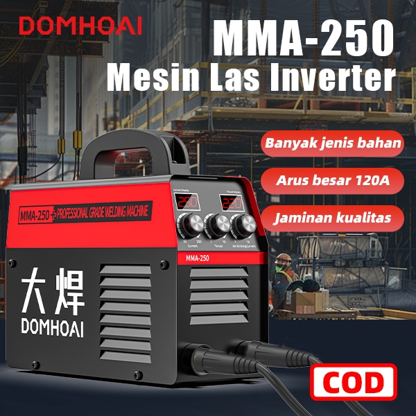 DOMHOAI MMA-250 Inverter Las 450W IGBT Portabel las listrik portable laser welding las listrik alat 