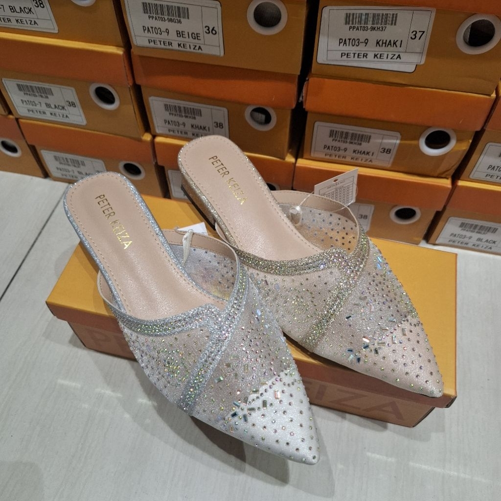 Sandal Pesta Wanita Tinggi hak -/+ 3cm Brand PETER KEIZA ORI