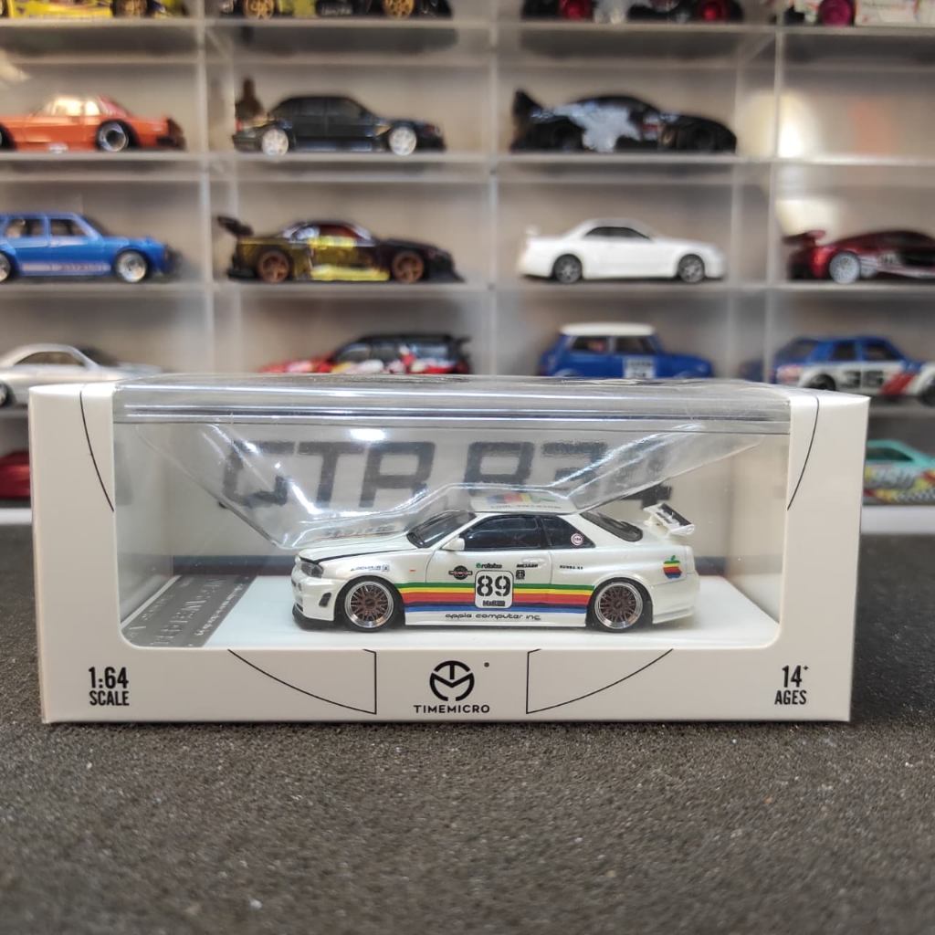 Time Micro Nissan GTR34 White Apple