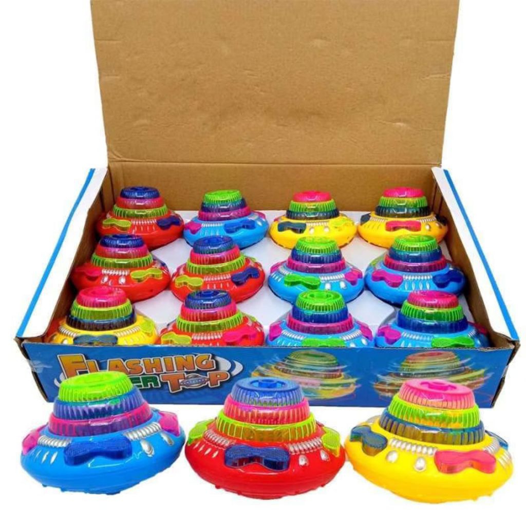 promo mainan anak Gasing LED karaktet roda bisa nyala mainan anak