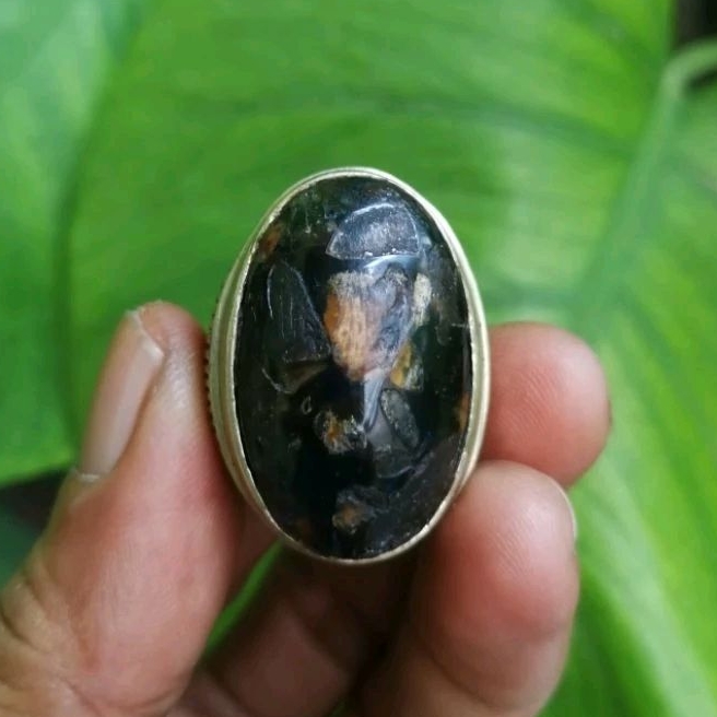 cincin batu akik Getah Katilayu natural