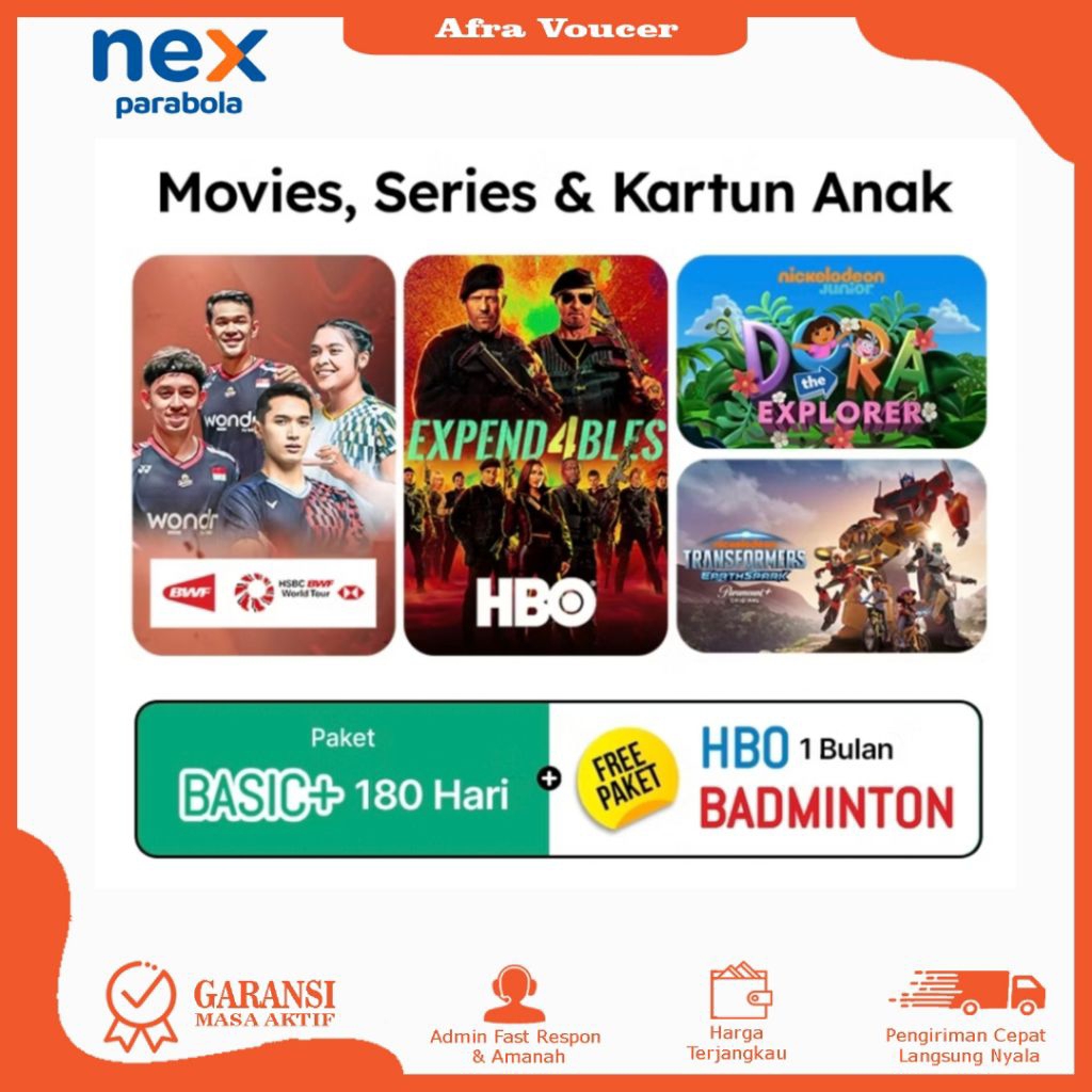 Paket Nex Parabola Basic+ Variasi Promo