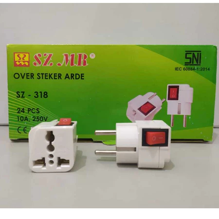 Over Steker + Saklar SZMR / Over Steker Kaki 2 + Saklar SZ-318 SZ MR