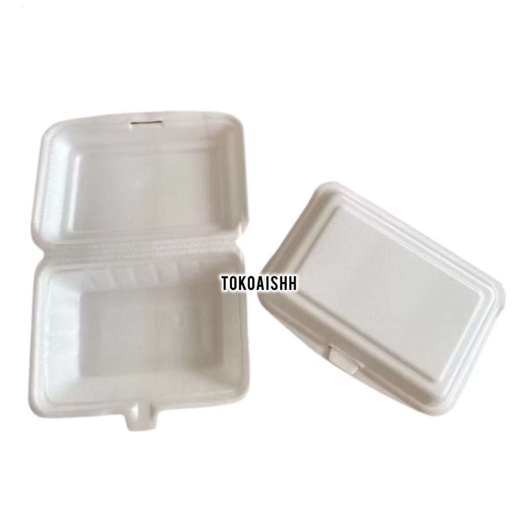 (INSTAN ONLY) 100 pcs Sterofoam bubur - sterofoam styforoam makanan nasi kotak bubur snack burger - 