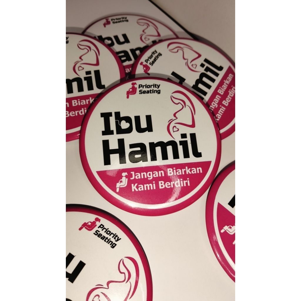 Pin Bross Priority Seat Kursi Prioritas khusus Ibu Hamil