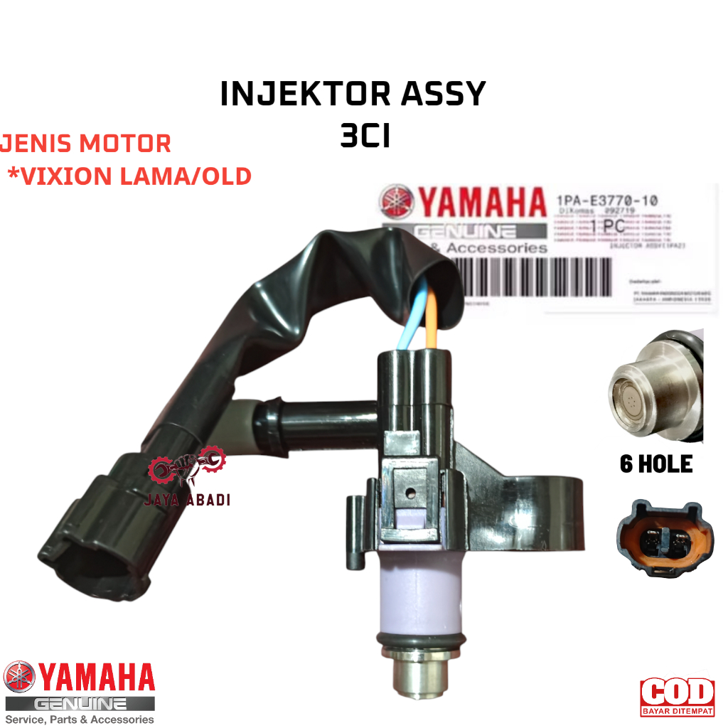 Injektor Assy+Soket Vixion Old 3CI 6 Hole