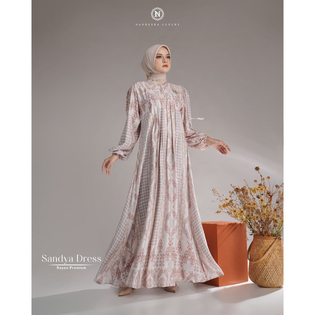 COD BUSANA MUSLIM GAMIS SANDYA MIDI& DRESS by NADHEERA LUXURY