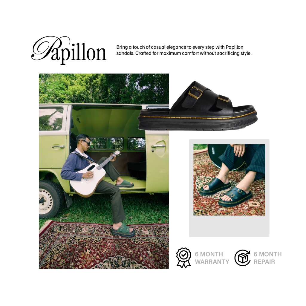 Osgood - Sandal Kulit Pria/Wanita - Papillon Series