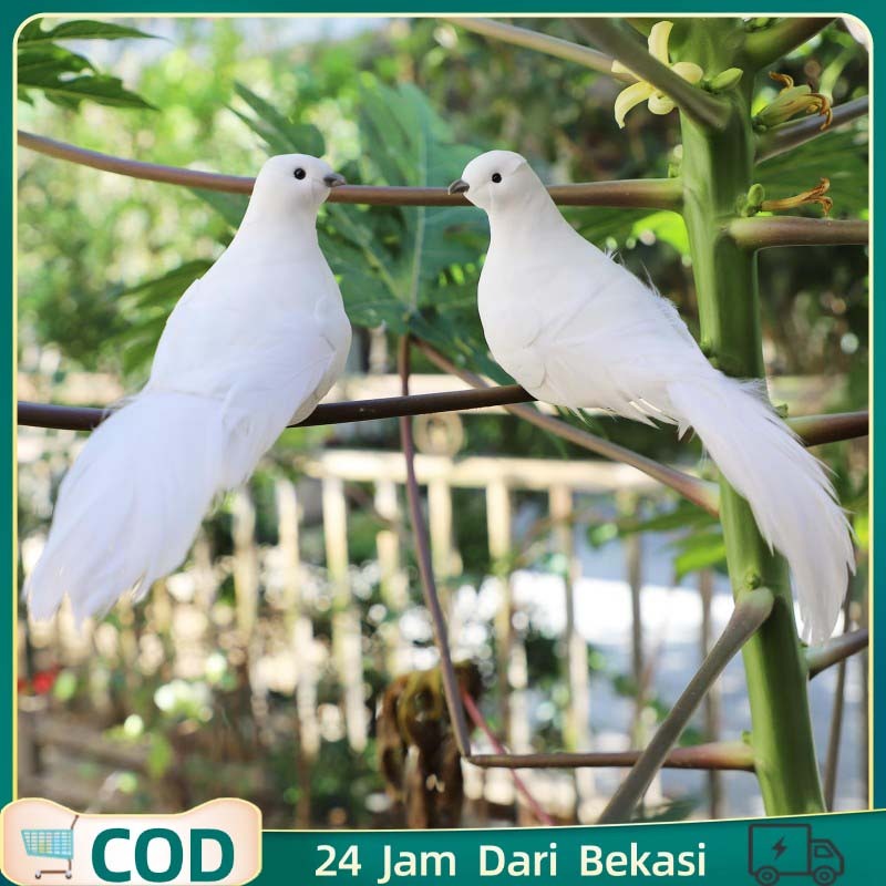 12cm Hiasan Burung Miniatur Merpati Hiasan Merpati Boneka Figure Burung