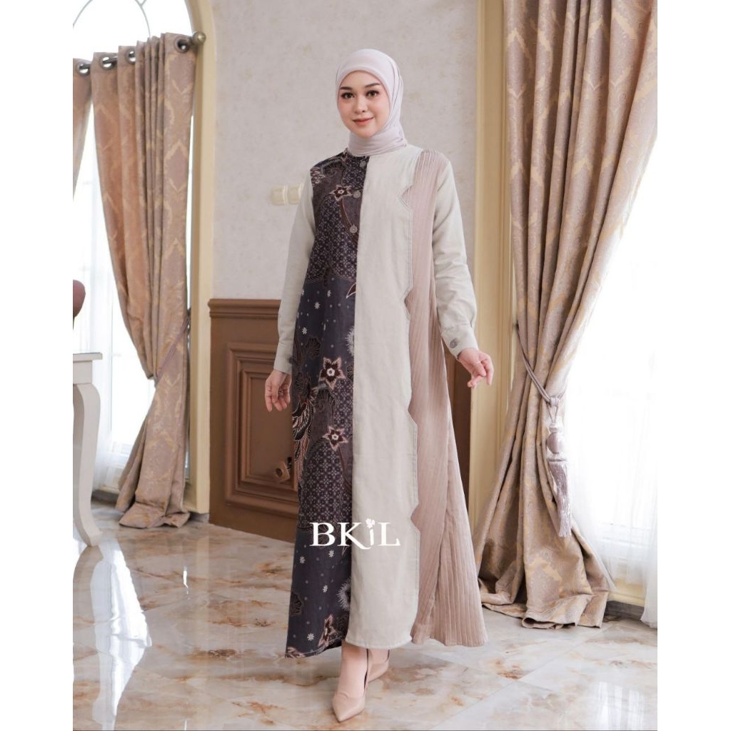 Gamis Danendra Batik Muslim Gamis Modern Batik Wanita Baju Lebaran Wanita