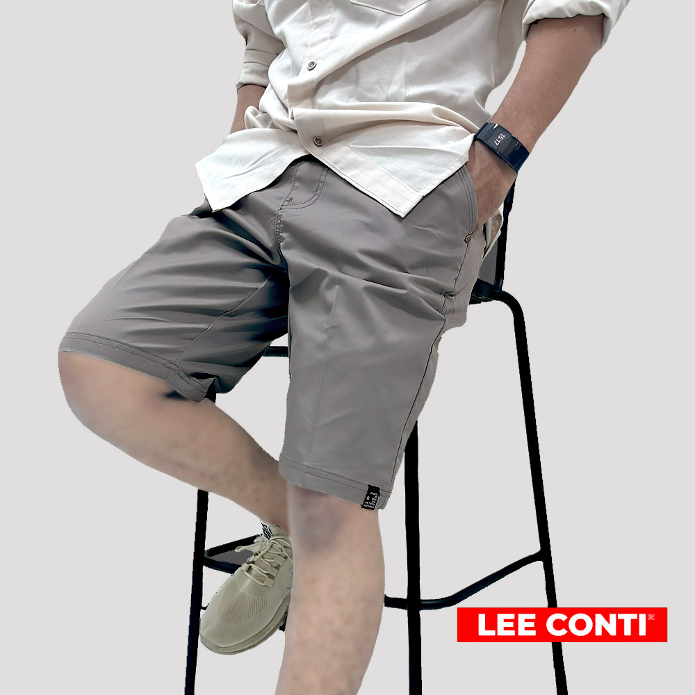 LEE CONTI Celana Pendek Pria Karet Reeb Katun Polos Minnesota (BNR , BBR )