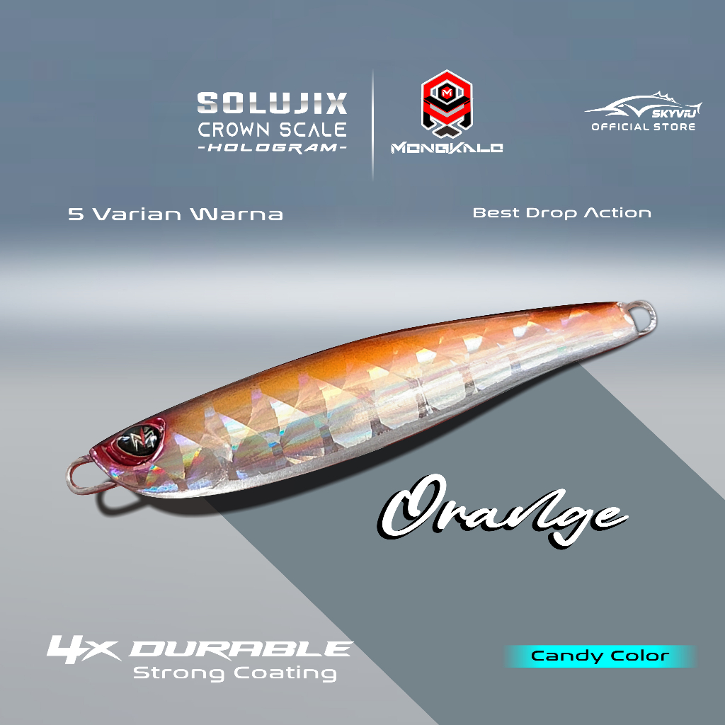 Mongkalo Solujix Kipas noGID noMotif Fluorescent 20 Orange