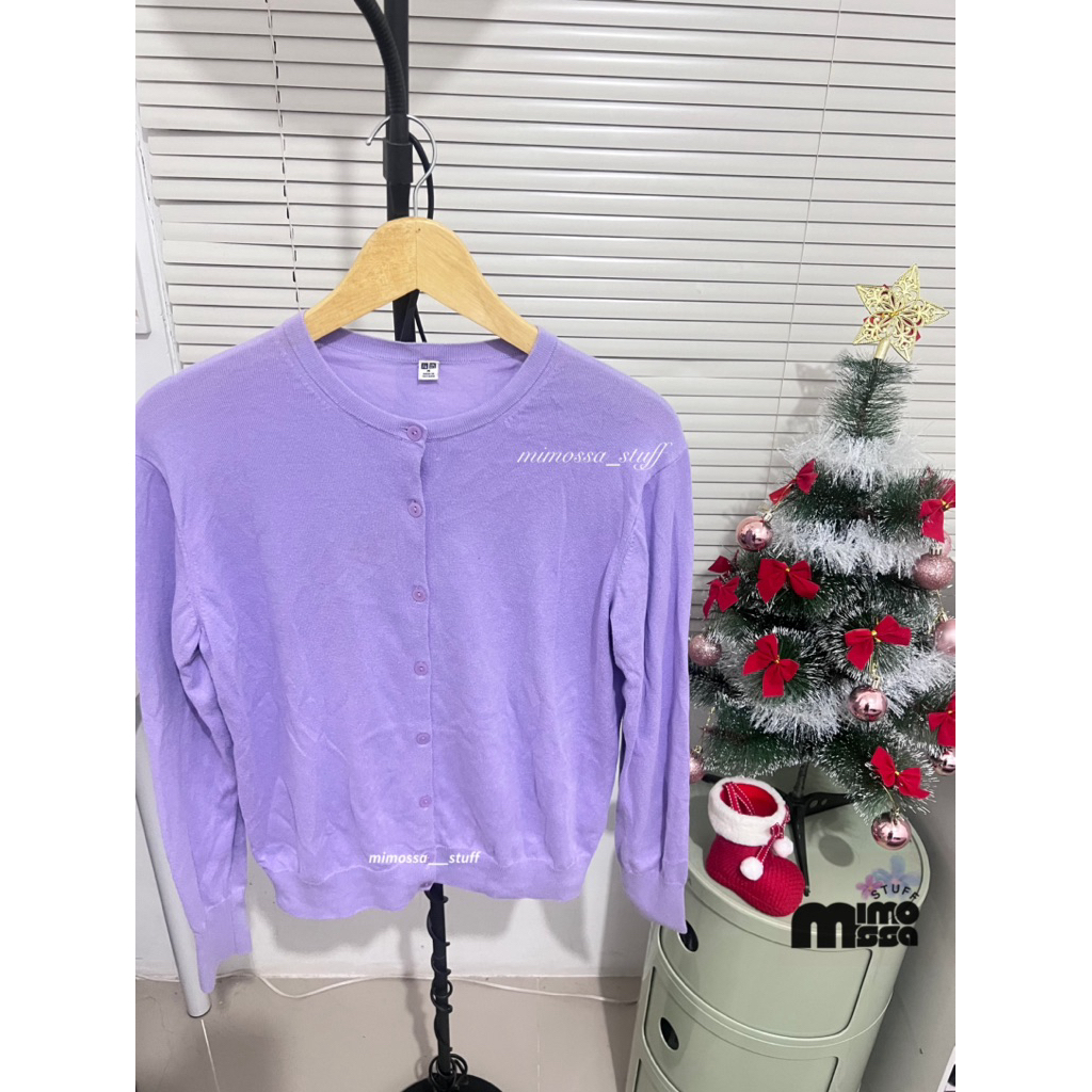 Cardigan Uniqlo Lilac