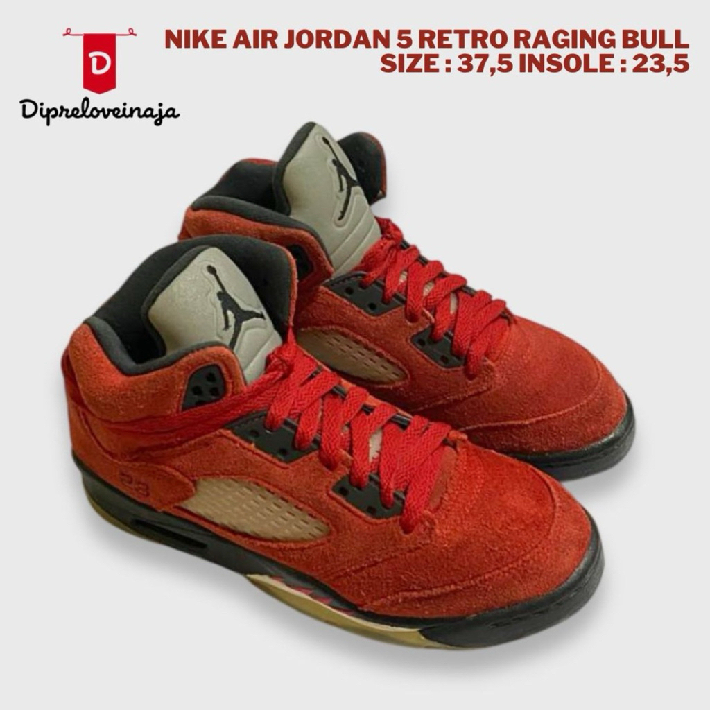 NIKE AIR JORDAN 5 RETRO RAGING BULL PRELOVED