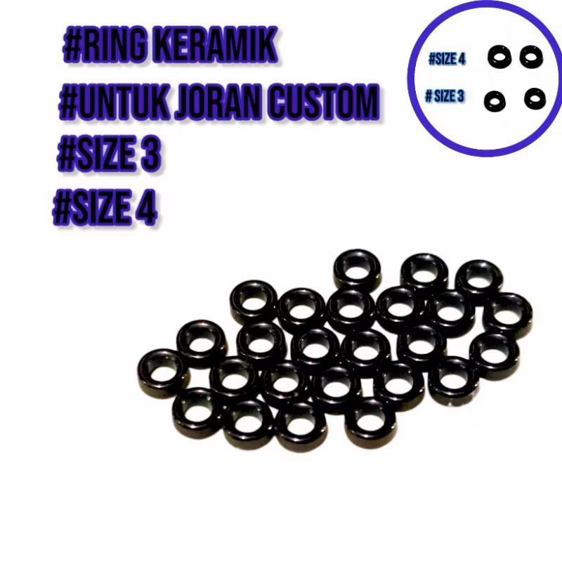 Ring Guide Keramik 3, 4  Isi 10 Pcs Buat Kolongan Joran Pancing Custom Tegek Premium Murah Berkualit