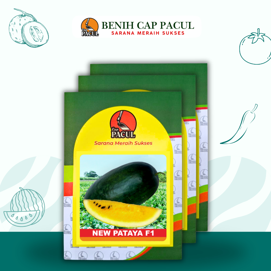 Benih Semangka New Pataya Cap Pacul 20gr (ex kujang)