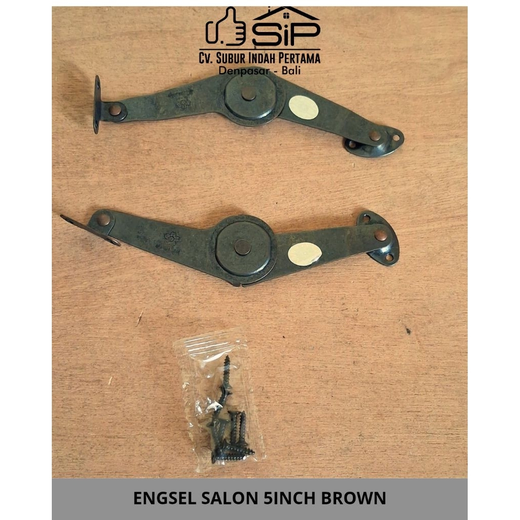 ENGSEL SALON 5INCH BROWN/Engsel Pintu Atau Jendela Swing