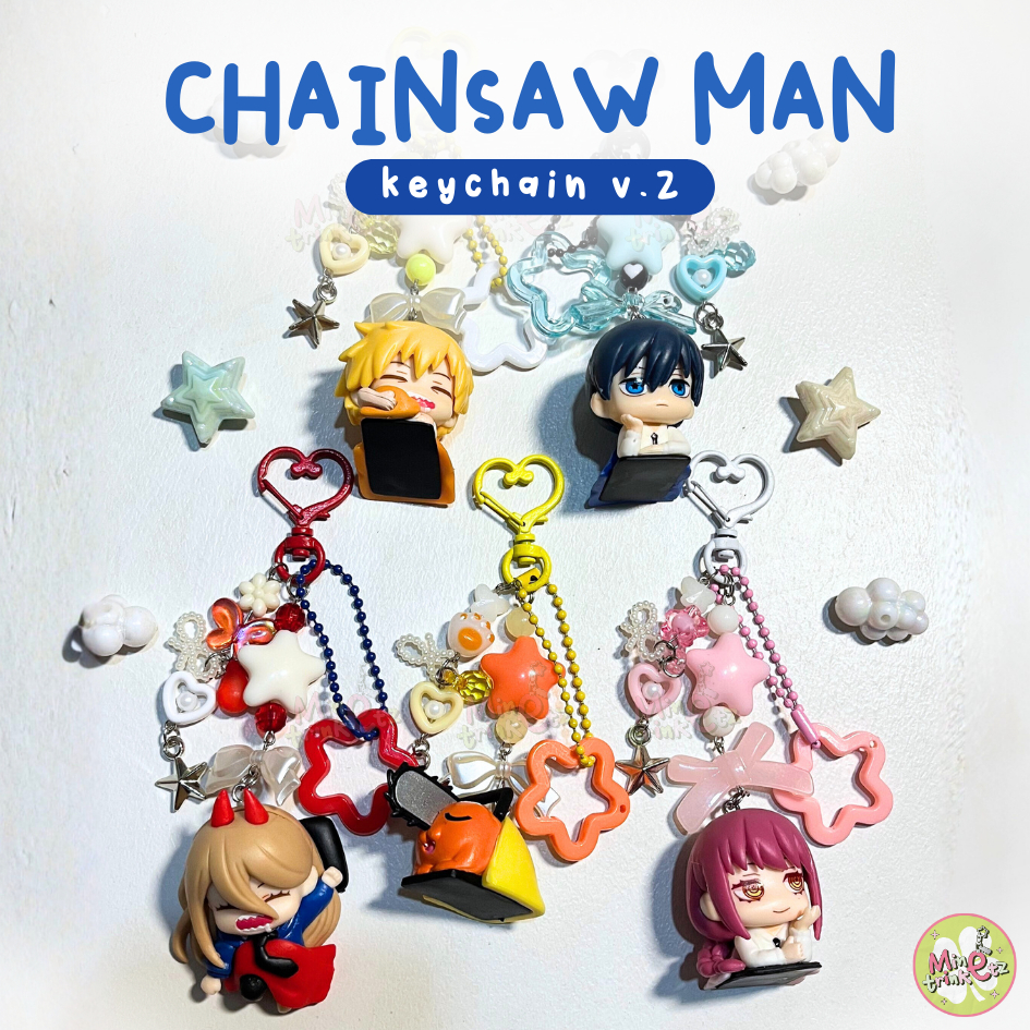 Chainsaw Man V.2 Keychain I Chainsaw Man V.2 Bagcharm I Aki Keychain I Denji Keychain I Makima Keych