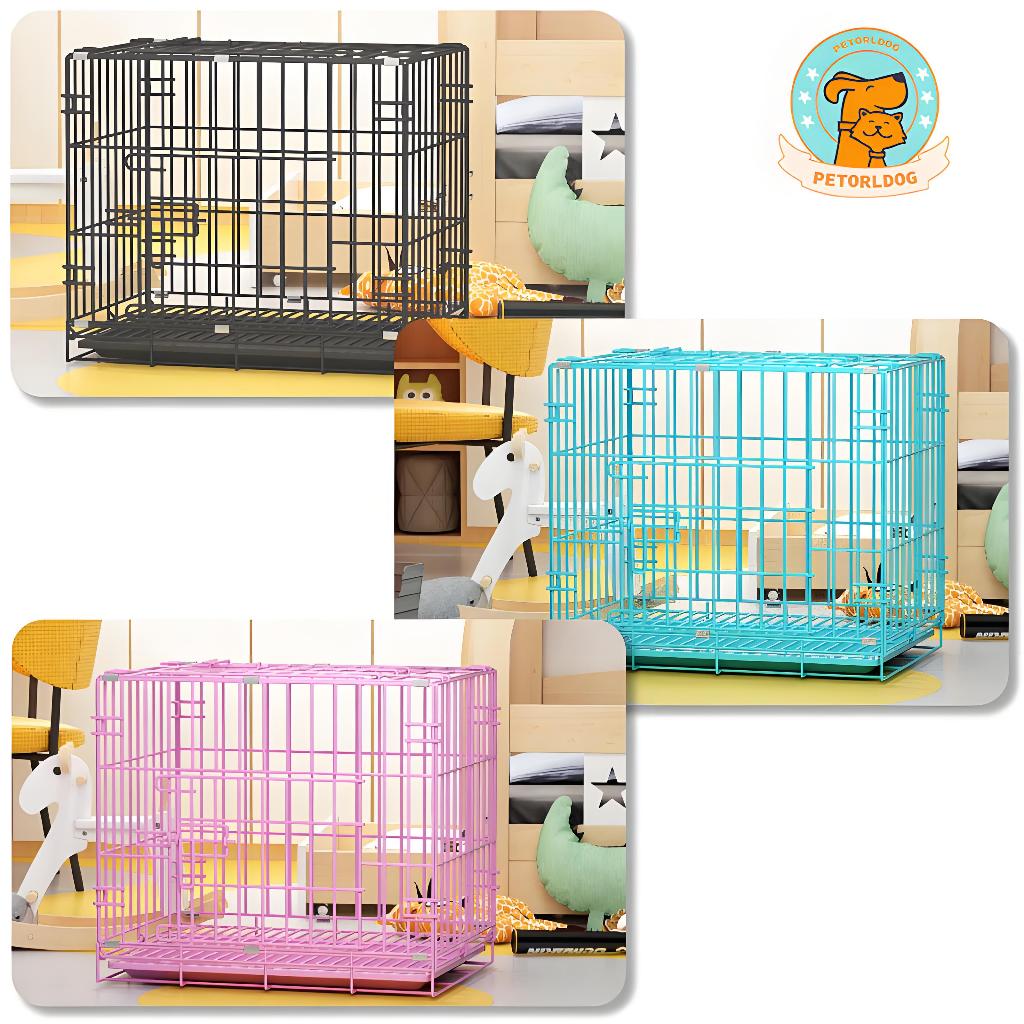 Promo Kandang Lipat Tingkat Premium 60 cm x 42 x 50 cm Cage Hewan Kurungan Peliharaan Pet Dog Anjing