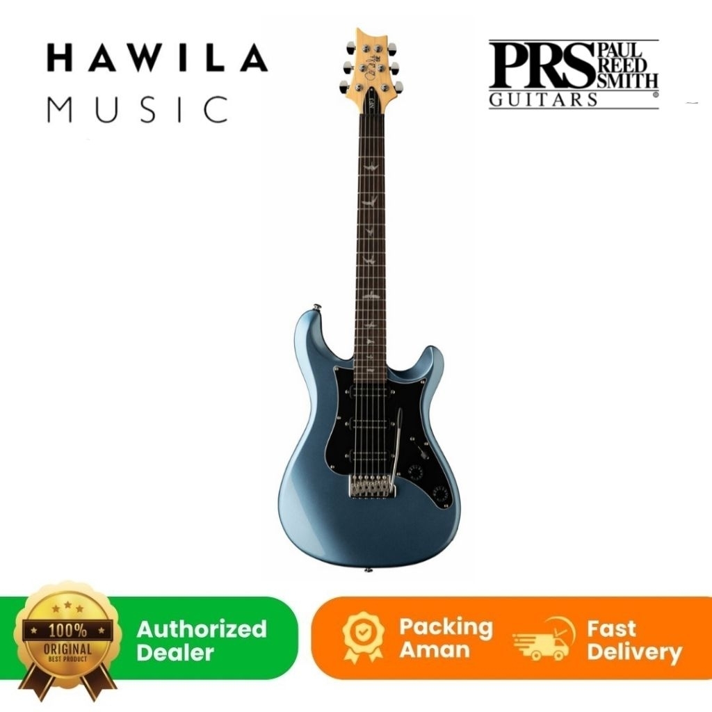 Gitar Elektrik PRS SE NF3 NF3RIM Bolt On Maple Electric Guitar Rosewood Fretboard Ice Blue Metallic