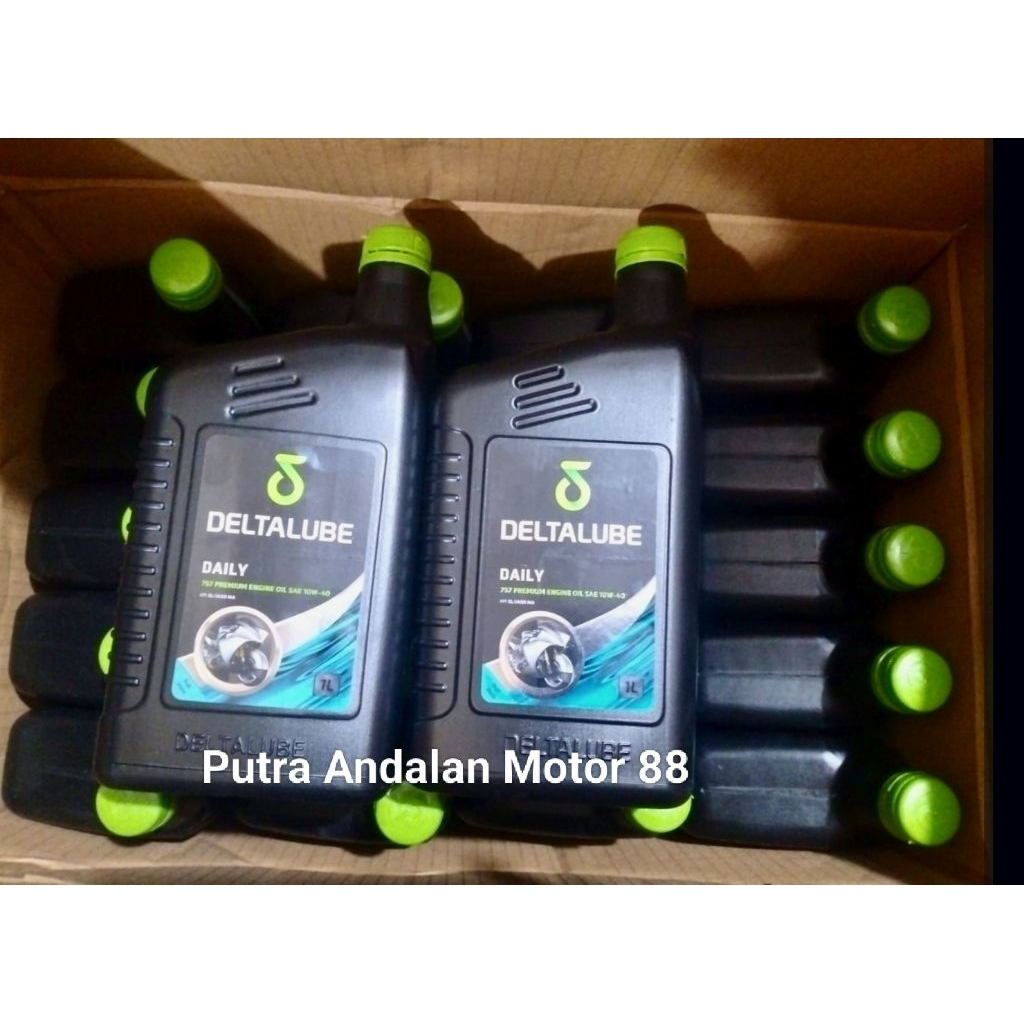 Oli Deltalube Daily 1 liter..757 premium 10 W - 40..daily sport.. 1 dus = 20 btl.