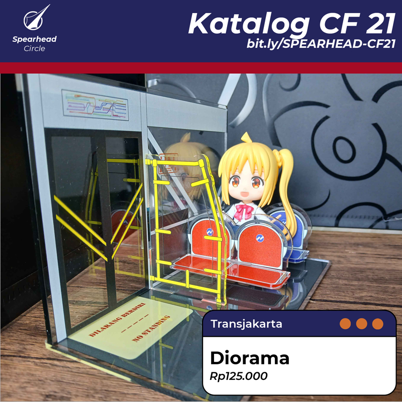 Transjakarta Scania K310IB 6x2 - MYS Acrylic Diorama / Diorama Akrilik (Nendoroid-compatible size)
